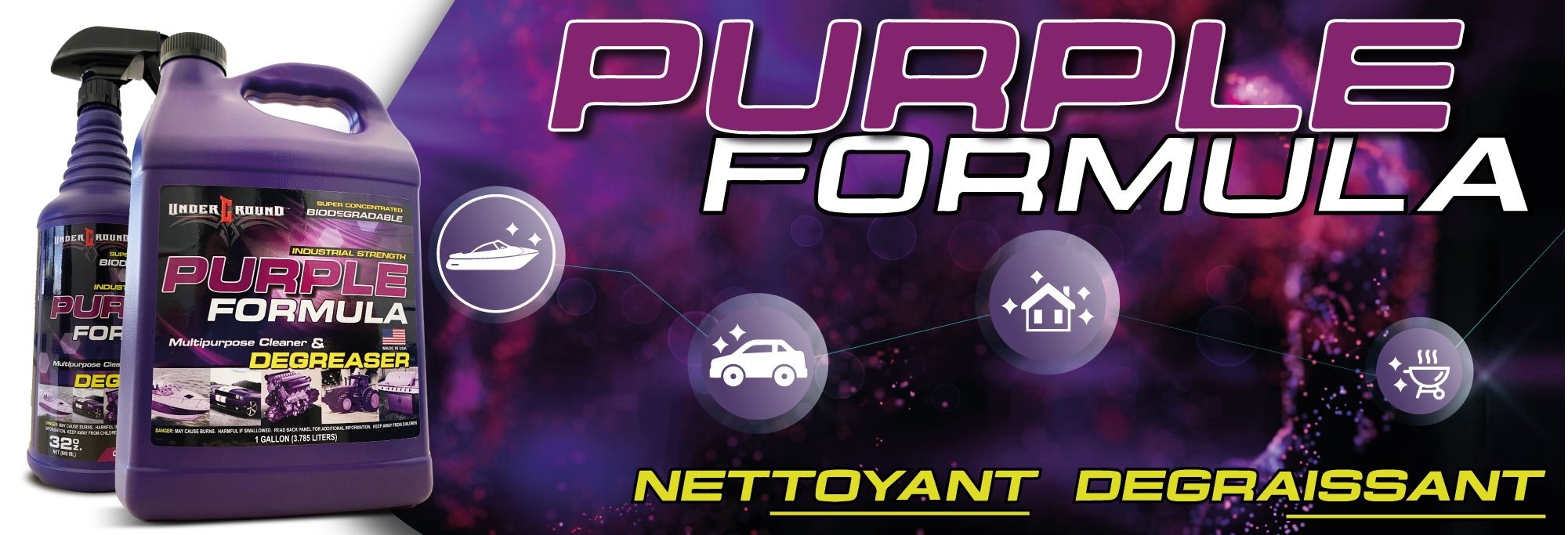 PURPLE FORMULA, NETTOYANT DEGRAISSANT